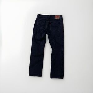 Levis Jeans Mens 34x32 Black Denim 569 Loose Straight American‎ Stretch Red Tab